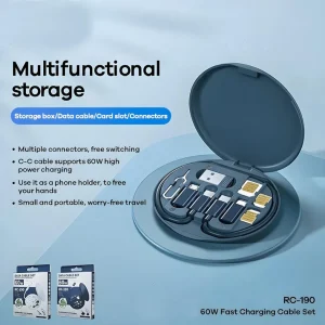 Multifunctional Cable Storage Box, USB Adapter